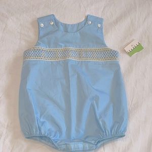 Baby boys smocked bubble